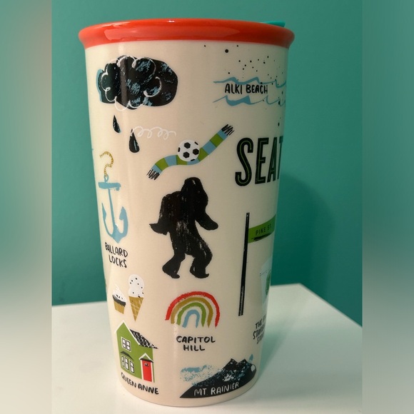 Starbucks Seattle Ceramic Tumbler with Lid - Picture 5 of 11